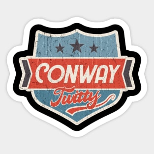 Conway Twitty vintage art Sticker